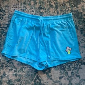 Fabletics / Towel Terry Mushroom Shorts / XXL / light blue